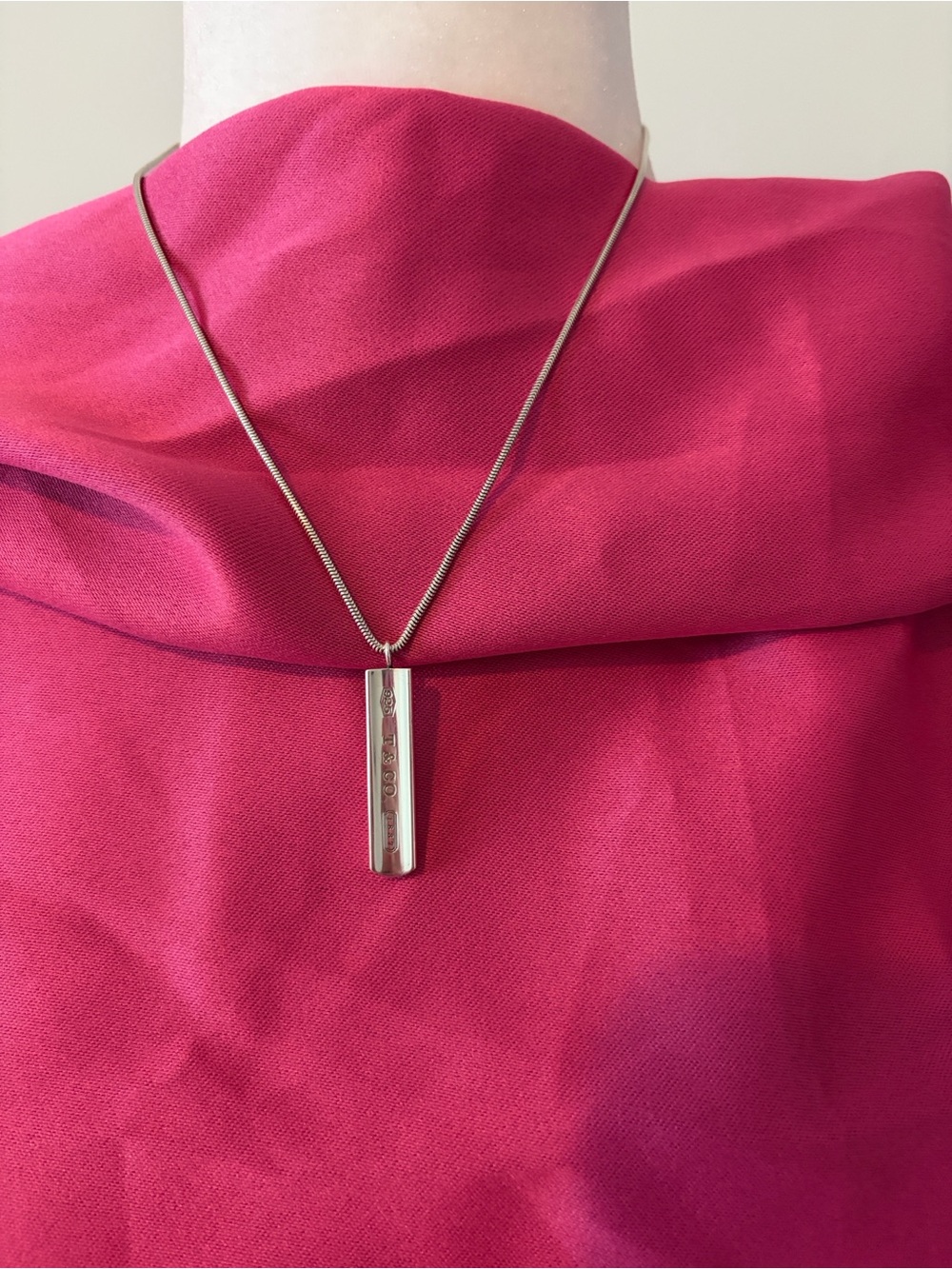 Tiffany & Co. Sterling Bar Pendant Necklace in Silver - Picture 6 of 6